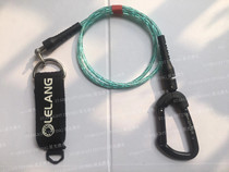 LELANG free diving safety rope Lanyard sea training free stainless steel wrist safety rope