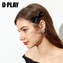 DPLAY de para 2021 New bow drill female Korean side clip bangs rhinestone headwear hair accessories