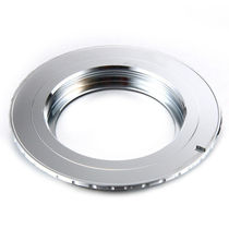  M42-EOS high fine copper switching ring suitable for M42 screw harmonia turn Canon EOS 3 generation chip silver color