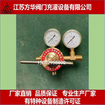 All copper EQJ-224 type acetylene pressure reducer reducing valve propane pressure regulating valve gauge acetylene propane pipeline pressure reducer