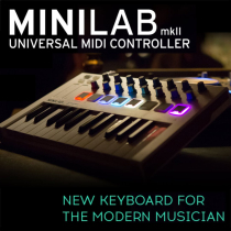 Arturia MINILAB MK2 25 key midi keyboard multifunctional keyboard with controller pad