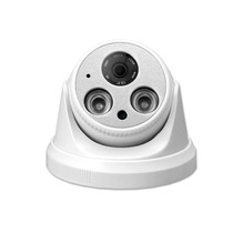 Analog surveillance camera HD 1200 line infrared dual lamp metal silver dome surveillance camera AC24V