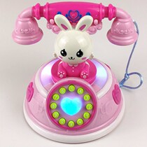 Childrens retro cartoon early education puzzle enlightenment story machine simulation scale telephone light music toy girl