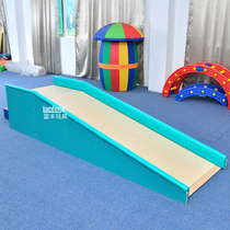  Sensory integration training big slide Sensory integration training Kindergarten Sensory integration rehabilitation equipment Wooden slide toy