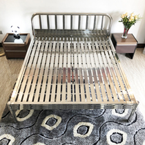 Customized wrought iron bed for environmental protection 304 stainless steel bed 1 2 1 5 1 8 m double bed for pregnant women