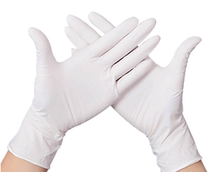 Disposable white powder-free dust-free purification 9 inch nitrile dust-free gloves