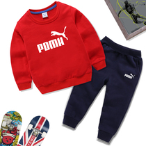 Childrens sweater set 2021 Spring and Autumn new boys and girls tide sportswear cotton two-piece foreign gas