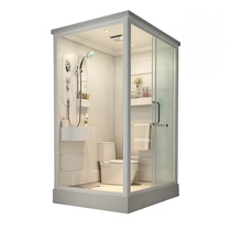  Integrated shower room Integrated bathroom Bathroom wet and dry separation glass bath room Household toilet bath room