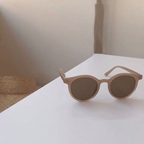Korean retro ins Mocha Brown polarized sunglasses male tide 2020 small face Net red beach holiday sun glasses female