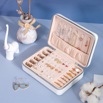 Jewelry box storage box small earrings earrings earrings jewelry jewelry storage box portable artifact exquisite earrings necklace