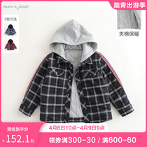 Mark Jenny 2022 Spring autumn clothing boy thin clip cotton plaid shirt jacket child shirt 213377