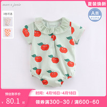(Technology cool-feeling antibacterial fabric) Mark Jenny Eve dress female baby conjoined clothes baby climbing 220636
