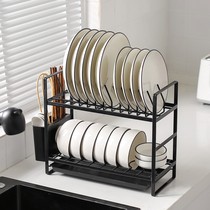 Kawashima Uk Bowl Shelf Drain Rack Kitchen Shelve for Bowl Chopsticks Tray Dish Cutlery Cutlery Shelf Countertops Dry Bowls Drain rack
