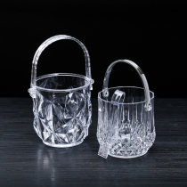 Bar ktv special ice bucket acrylic ice bucket transparent plastic pc ice block bucket crystal ice grain bucket