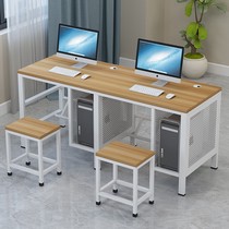 School microcomputer classroom computer desk Single double computer desk stool Training multimedia computer room Teaching desk and chair customization