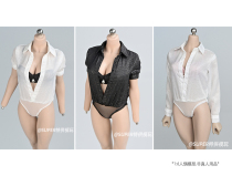 1 6 female soldiers covered with plastic body suit light translucent shirt 12 inch model clothing accessories ph tbl
