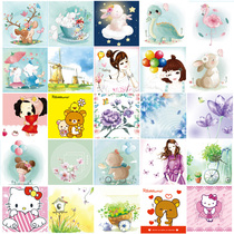 Switch Refurbished Stickers Fashion Creative Nordic Style Color Socket Patch Fields Landscape Cartoon Series Stickers