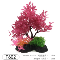 ZW90 psychological sand table simulation tree plant pink Milan fake tree aquarium decoration fish tank plastic props ornaments
