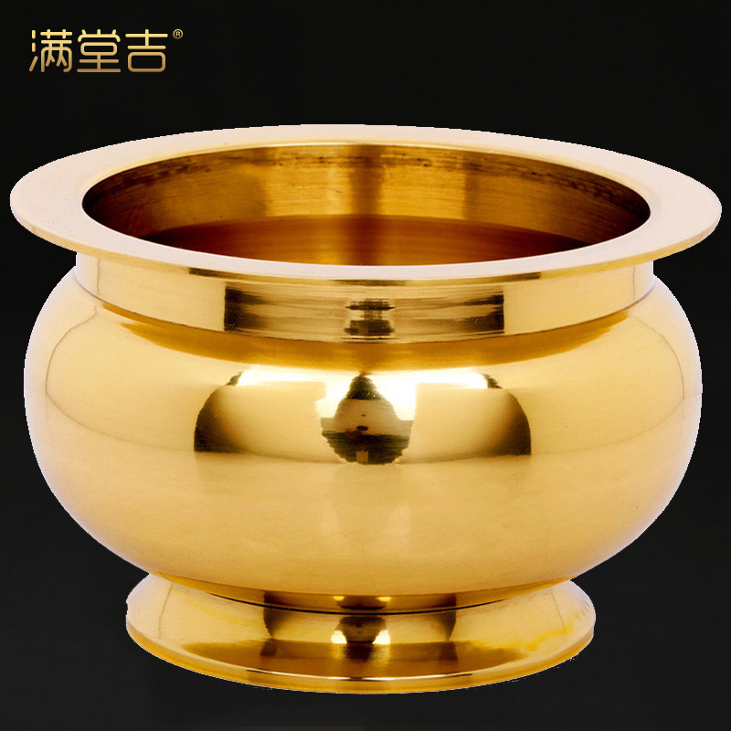 Kaiguang large and small copper incense burner pure copper incense burner incense insertion incense burner indoor Buddhist household offering Buddha statue supplies
