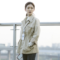 Wang Marnie Jiang Alienated Stars of the same section 2022 Chunqiu New Korean version Loose Casual Wind Clothing Short tooling jacket female