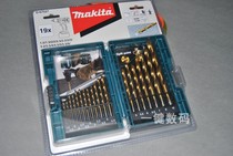 Makita high speed steel titanium plated straight handle stainless steel metal 19 twist drill flashlight drill D-67527 lithium drill