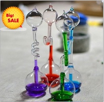 Popular science teaching aids Glass craft ornaments Girl student gifts Children gifts Love thermometer temperature bottle