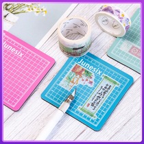 Controlled mini cutting board Junesix hand account tool Small rubber stamp manual pad engraving board 8*8