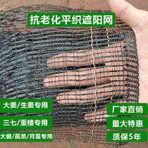 Big ginger sunshade net Special ginger flat knitting flat needle elevated net Vegetable nursery greenhouse Fruit tree Sanqi heavy building