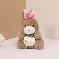 Spot Sea Amoy Showa Rabbit Medieval Doll Brown Cute Plush Retro Doll Orphan Doll Ornament