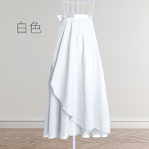 Adult ballet skirt lace-up bust chiffon skirt one-piece teacher long dress female gymnastics apron practice dance skirt