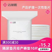 Jielia Maternal Care Mat Puerperal Cushion Elderly Baby Disposable Mattress Diaphragm Menstruation Pad 10 Tablets
