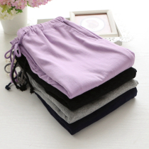 Pure Cotton Sleeping Pants Male Lady Spring Summer Home Pants Casual Loose Sports Home Long Pants With Big Code Yoga Pants Children
