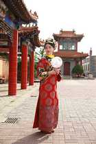 Ancient Costume Qing Dynasty Flag Dress Zhen Huan Biography Like Yi Chuan Cai Shaofen Same Queen Flag Dress