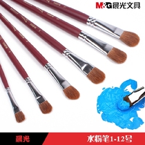 Morning light Picasso gouache water chalk Wolf round head watercolor oil brush acrylic single set pig bristles 97889