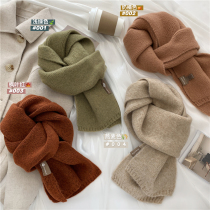 Neutral wind ~ super Joker Korean scarf ins wind soft waxy knitted cashmere warm couple scarf student female