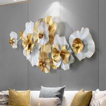 Fashion light luxury wrought iron wall decoration living room TV sofa background wall decoration flower creative bedroom bedside wall Wall