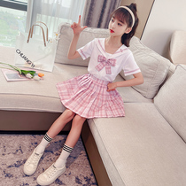 Girl Dress Dress 2022 College Wind Summer Elementary School Kids JK Uniform Suit Children Princess Dresses Tide