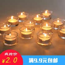 Simple IKEA style small glass glass candle Candlestick romantic dinner small candlestick wedding bar birthday home