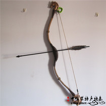 Mongolian bows and arrows traditional handicrafts pure handmade Inner Mongolia characteristic horse head bow and arrow yurt decorations ornaments Sports