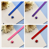 Matte solid color lucky star origami diy material color stacked star paper folded finished creative wishing bottle