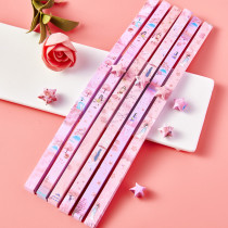 Creative cartoon lucky star origami strip color student wishing bottle handmade paper stack five-pointed star wish Star soft tube