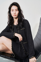 Spot wind home summer slow handmade fragrance embossed lightweight VINTAGE knit vest skirt cardigan coat LT0340