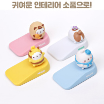 Spot South Korea Molang rabbit creative door stop door retainer anti-collision door stop buffer door top door device