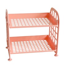 Japanese ins Wind desktop multi-layer shelf office table cosmetics students double-layer storage shelf