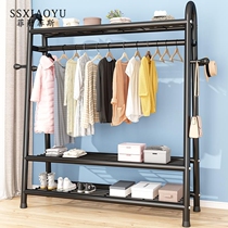 Simple wardrobe Modern iron frame bedroom combination installed rental space-saving storage Folding storage commoner cabinet