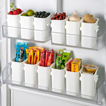 Home refrigerator side door storage box household plastic crisper food sorting storage box kitchen finishing artifact