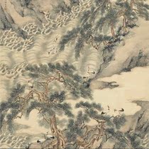 Qing Qu Zhaolin Hai Wo add pictures ultra-high-definition electronic picture decoration spray identification copy Chinese painting material