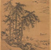 Yuan Zhu Derunlin Xia Mingqin axis ultra-high-definition electronic picture decoration painting identification copy Chinese painting material