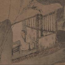 Ming Tang Yin thatched cottage futon map ultra-high-definition electronic picture decoration painting identification copy Chinese painting material