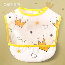 Childrens eating surrounding pocket waterproof and anti-dirty washout summer small surrounding mouth newborn baby spat towel male and female hood clothes